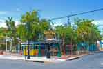 Blue Heaven in Key West is down this street near Bahama Village.